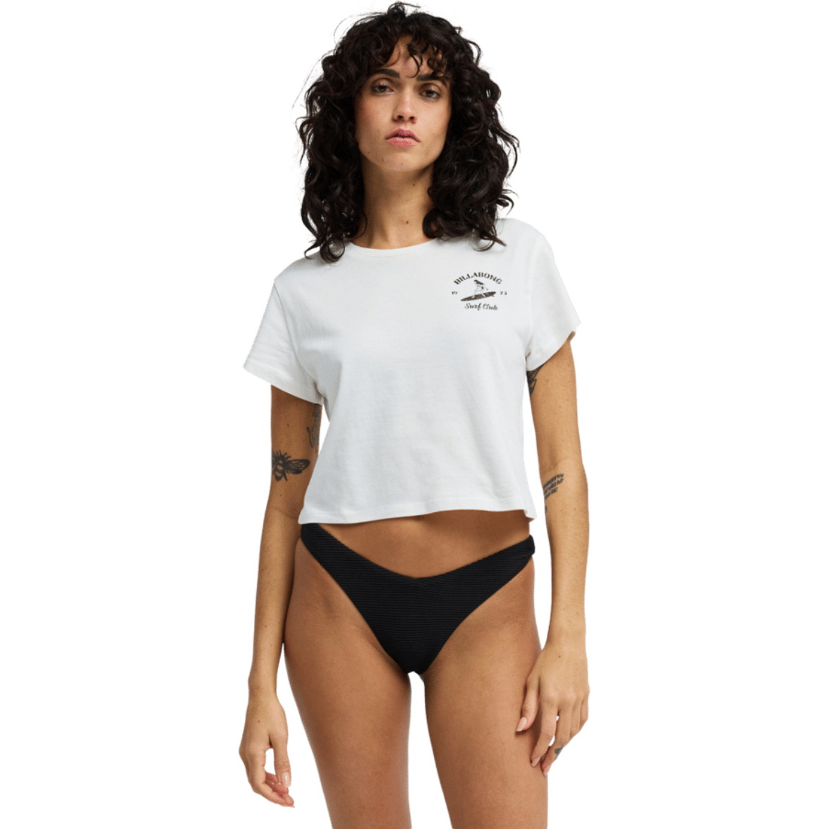 2026 Billabong Frauen Surf The Waves Tee EBJZT00586 - Salt Crystal